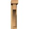Ekena Millwork Westlake Block Rough Sawn Bracket w/ Offset Brace, Western Red Cedar, 4"W x 18"D x 18"H BKT0402X18X18WTL05RWR - alternate 3